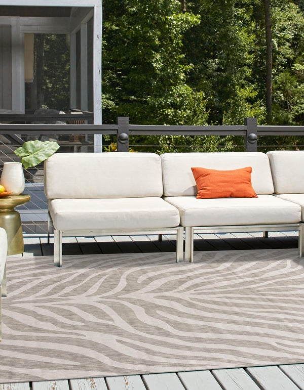 Jungle Expedition Collection Area Rug -  Savannah Square Gray  lifestyle 94