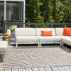 Jungle Expedition Collection Area Rug -  Savannah Square Gray  lifestyle 168
