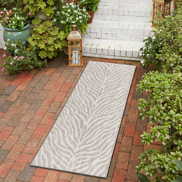 Jungle Expedition Collection Area Rug -  Savannah Runner Gray  lifestyle 13