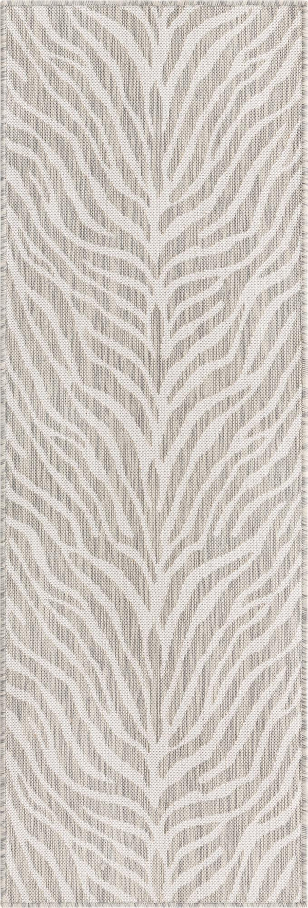 Jungle Expedition Collection Area Rug -  Savannah Runner Gray Main