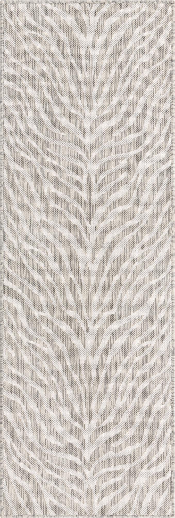 Jungle Expedition Collection Area Rug -  Savannah Runner Gray Main