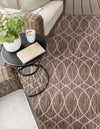 Savannah Pergola Collection Area Rug -  Pavilion (Brown) Rectangle Brown  lifestyle 12