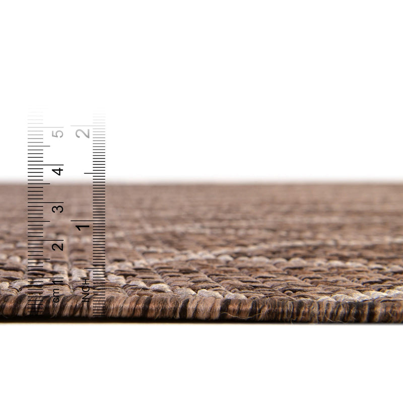Savannah Pergola Collection Area Rug -  Pavilion (Brown) Rectangle Brown  lifestyle 12