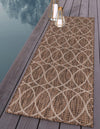 Savannah Pergola Collection Area Rug -  Pavilion (Brown) Runner Brown  lifestyle 50
