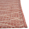 Garden Lattice Oasis Collection Area Rug -  Pavilion (Rust Red) Rectangle Rust Red  lifestyle 14
