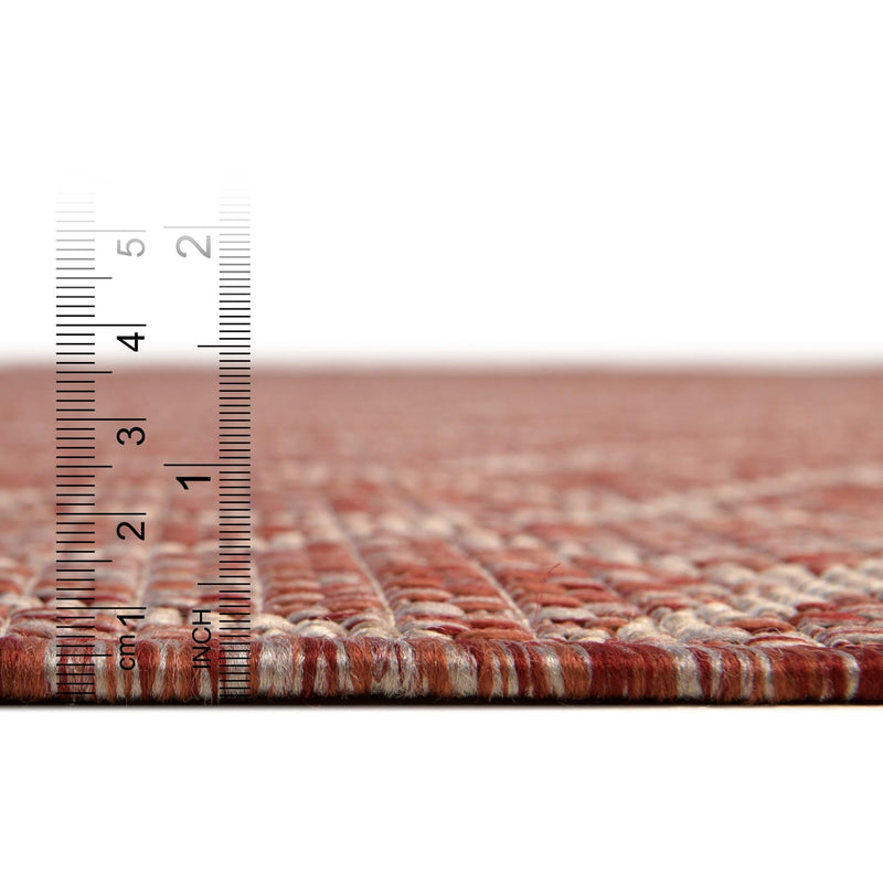 Savannah Pergola Collection Area Rug -  Pavilion (Rust Red) Runner Rust Red  lifestyle 59