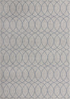 Garden Lattice Oasis Collection Area Rug -  Pavilion (Gray Blue) Rectangle Gray Blue Main