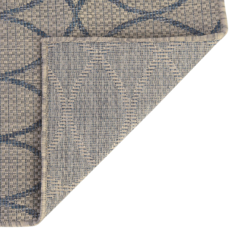 Garden Lattice Oasis Collection Area Rug -  Pavilion (Gray Blue) Rectangle Gray Blue  lifestyle 16