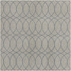 Garden Lattice Oasis Collection Area Rug -  Pavilion (Gray Blue) Square Gray Blue Main