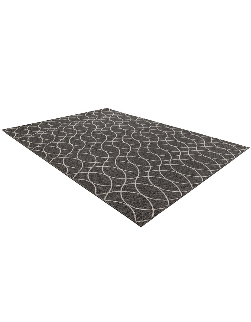 Savannah Pergola Collection Area Rug -  Pavilion (Charcoal) Rectangle Charcoal  lifestyle 3