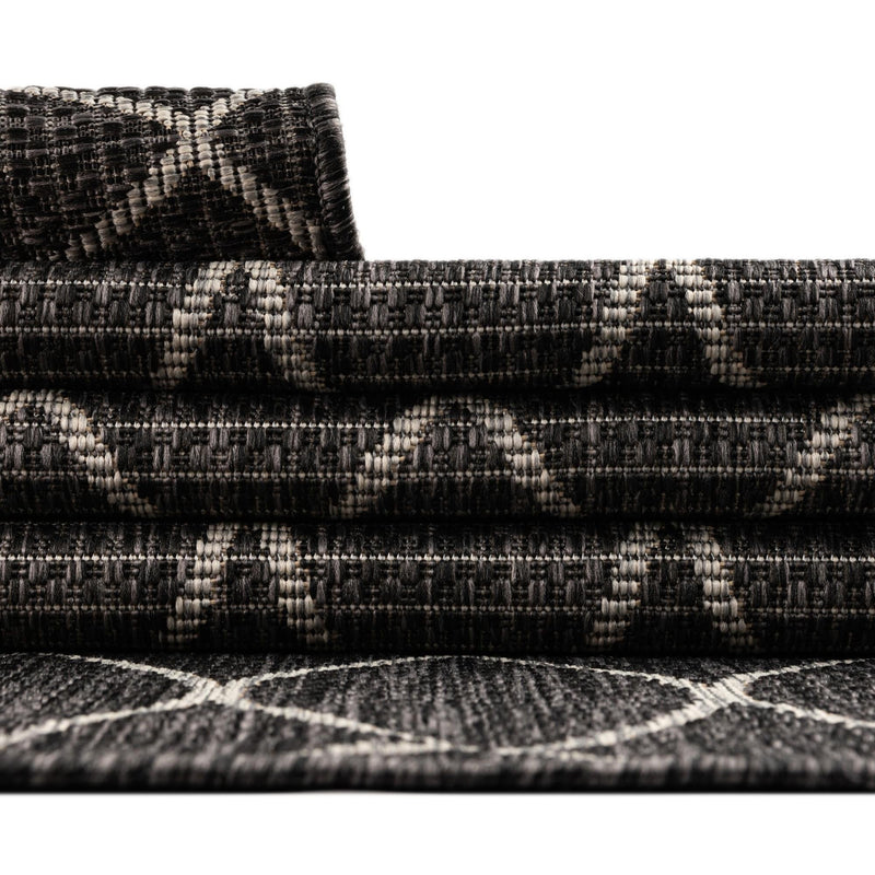 Savannah Pergola Collection Area Rug -  Pavilion (Charcoal) Rectangle Charcoal  lifestyle 15