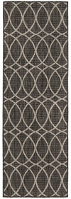 Savannah Pergola Collection Area Rug -  Pavilion (Charcoal) Runner Charcoal Gray  lifestyle 41