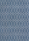 Garden Lattice Oasis Collection Area Rug -  Pavilion (Blue) Rectangle Blue Main