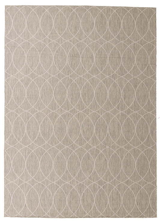 Garden Lattice Oasis Collection Area Rug -  Pavilion (Light Gray) Rectangle Light Gray Main
