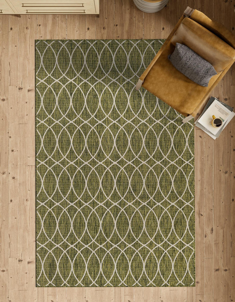 Savannah Pergola Collection Area Rug -  Pavilion (Green) Rectangle Green  lifestyle 12