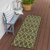 Garden Lattice Oasis Collection Area Rug -  Pavilion (Green) Runner Green  lifestyle 21
