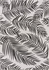 Seaside Blooms Collection Area Rug - Verdure (Charcoal Ivory) Rectangle Charcoal Ivory  lifestyle 2