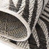 Garden Terrace Escape Collection Area Rug - Verdure (Charcoal Ivory) Round Charcoal Ivory  lifestyle 4