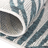 Garden Terrace Escape Collection Area Rug - Verdure (Teal Ivory) Round Teal Ivory  lifestyle 4