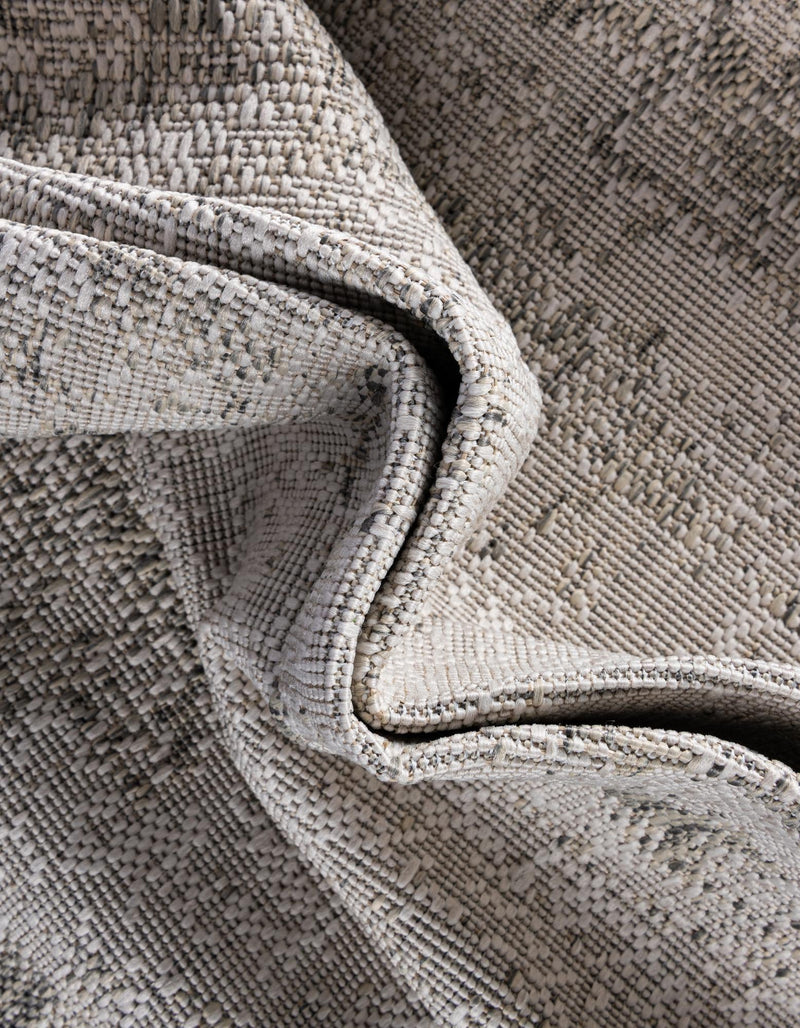 Urban Terrace Collection Area Rug -  Tribeca Round Gray  lifestyle 9