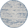 Urban Terrace Collection Area Rug -  Tribeca Round Blue  lifestyle 87