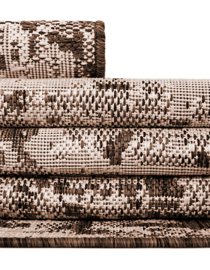 Urban Terrace Collection Area Rug -  Tribeca Rectangle Brown  lifestyle 53