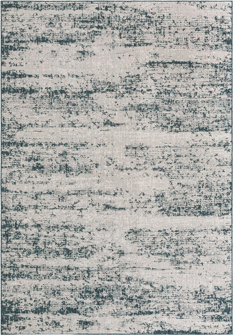 Urban Terrace Collection Area Rug -  Tribeca Rectangle Teal  lifestyle 6
