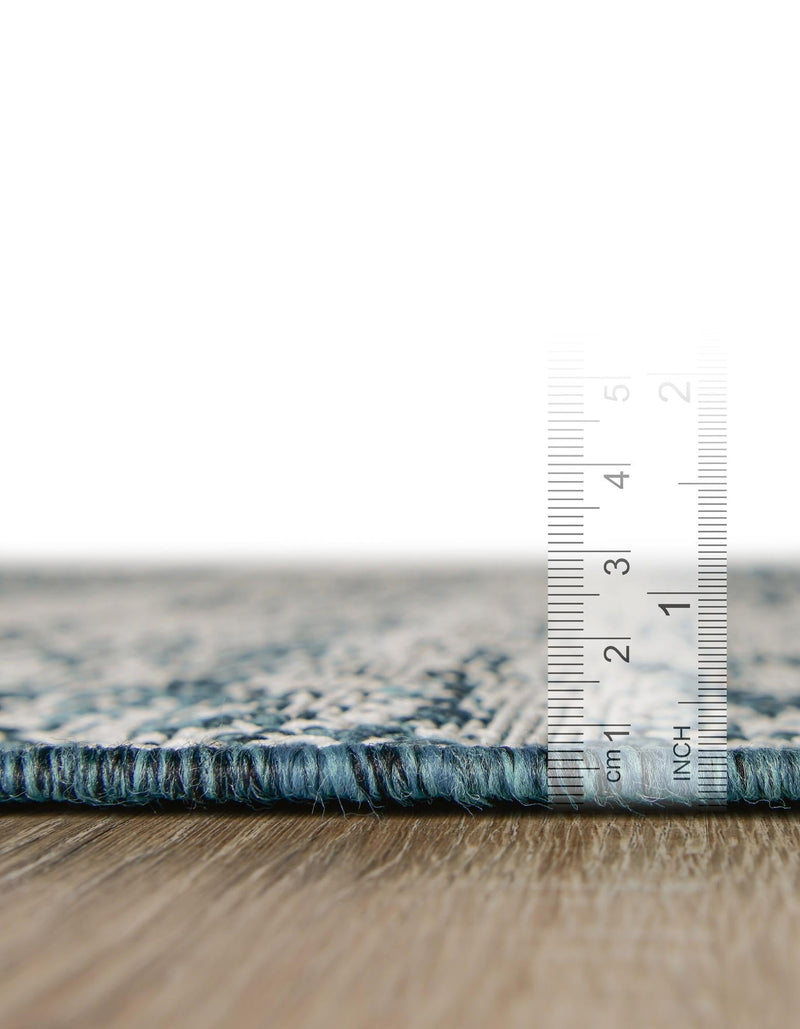 Urban Terrace Collection Area Rug -  Tribeca Rectangle Teal  lifestyle 57