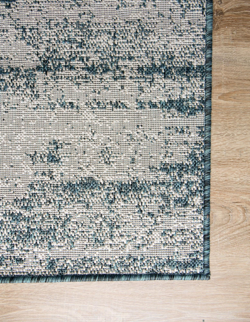 Urban Terrace Collection Area Rug -  Tribeca Rectangle Teal  lifestyle 58