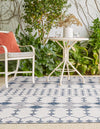 Garden Lattice Oasis Collection Area Rug -  Veranda Rectangle Ivory  lifestyle 42