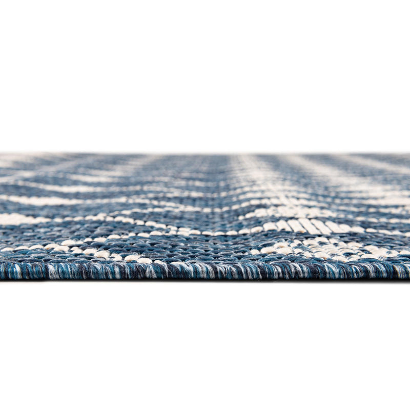 Garden Lattice Oasis Collection Area Rug -  Veranda Rectangle Blue  lifestyle 66