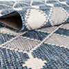 Garden Lattice Oasis Collection Area Rug -  Veranda Rectangle Blue  lifestyle 71