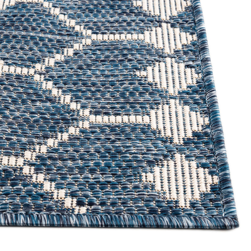 Garden Lattice Oasis Collection Area Rug -  Veranda Rectangle Blue  lifestyle 91