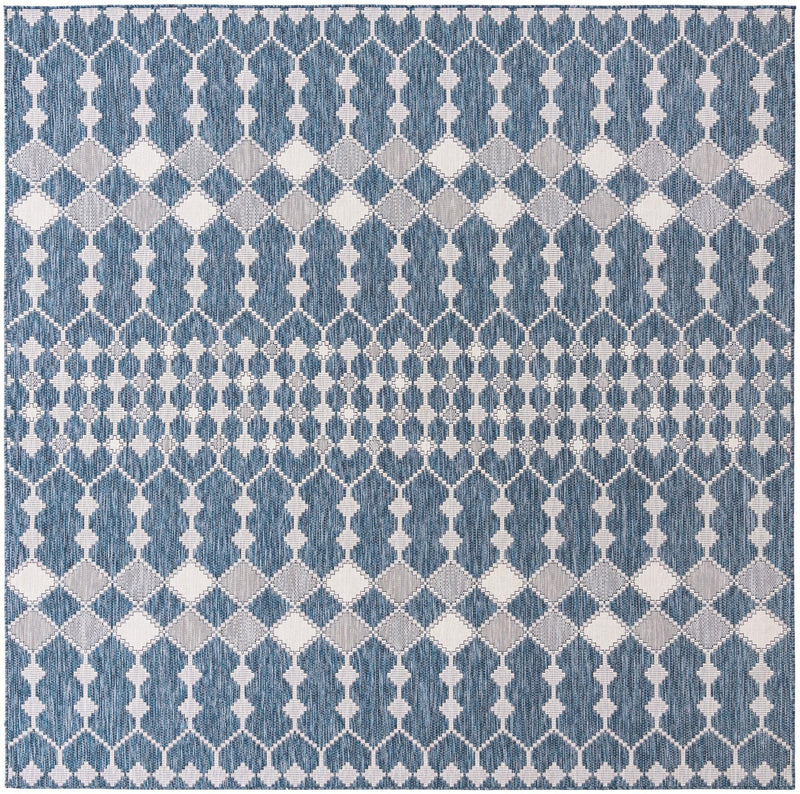 Savannah Pergola Collection Area Rug -  Veranda Square Blue  lifestyle 94
