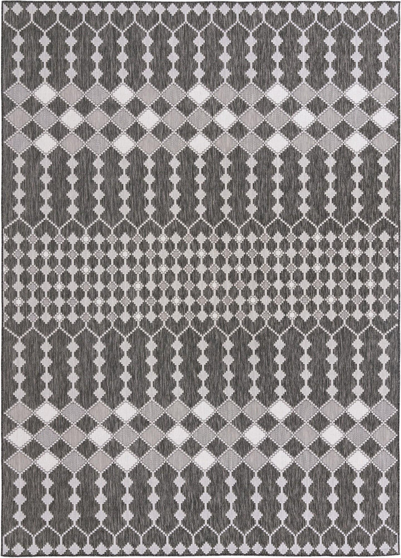 Savannah Pergola Collection Area Rug -  Veranda Rectangle Charcoal Gray  lifestyle 5
