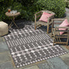 Garden Lattice Oasis Collection Area Rug -  Veranda Rectangle Charcoal  lifestyle 98