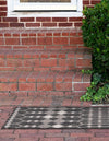 Garden Lattice Oasis Collection Area Rug -  Veranda Runner Charcoal  lifestyle 154