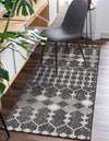 Garden Lattice Oasis Collection Area Rug -  Veranda Runner Charcoal  lifestyle 166