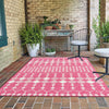 Garden Lattice Oasis Collection Area Rug -  Veranda Rectangle Magenta  lifestyle 18