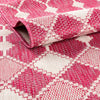 Garden Lattice Oasis Collection Area Rug -  Veranda Square Magenta  lifestyle 4