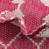 Garden Lattice Oasis Collection Area Rug -  Veranda Square Magenta  lifestyle 6