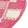 Garden Lattice Oasis Collection Area Rug -  Veranda Round Magenta  lifestyle 5