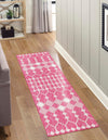 Garden Lattice Oasis Collection Area Rug -  Veranda Runner Magenta  lifestyle 9