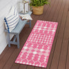 Garden Lattice Oasis Collection Area Rug -  Veranda Runner Magenta  lifestyle 17