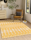 Garden Lattice Oasis Collection Area Rug -  Veranda Rectangle Yellow  lifestyle 9