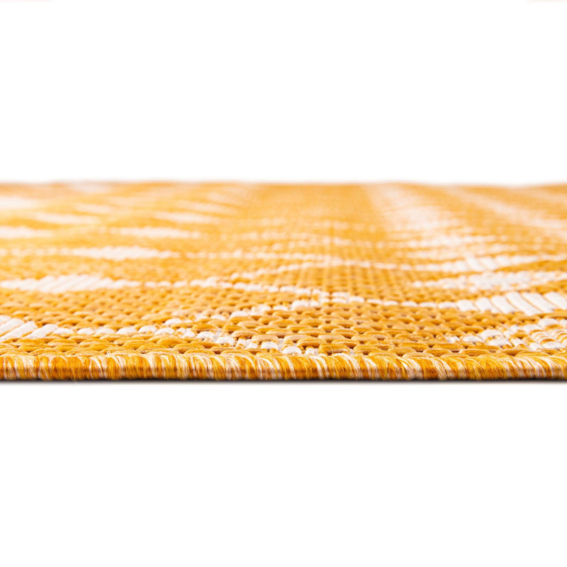 Garden Lattice Oasis Collection Area Rug -  Veranda Rectangle Yellow  lifestyle 12