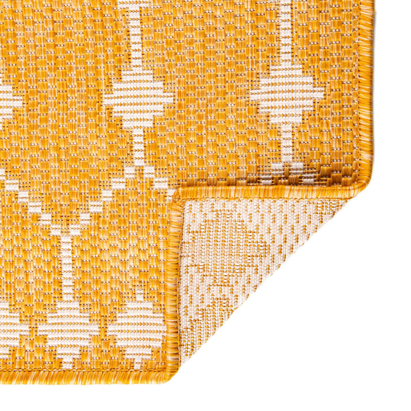 Garden Lattice Oasis Collection Area Rug -  Veranda Rectangle Yellow  lifestyle 20