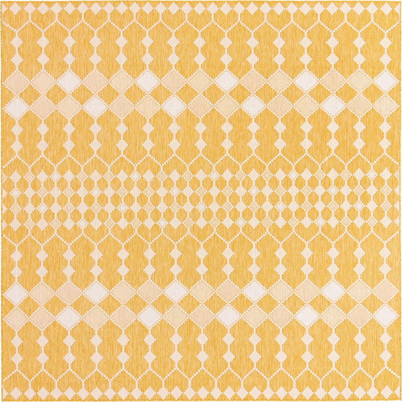 Savannah Pergola Collection Area Rug -  Veranda Square Yellow  lifestyle 106