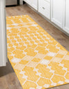 Garden Lattice Oasis Collection Area Rug -  Veranda Runner Yellow  lifestyle 193