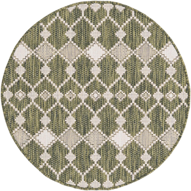 Savannah Pergola Collection Area Rug -  Veranda Round Green  lifestyle 98